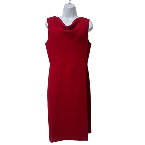 J. Crew 365 Red Cocktail Dress, Size 10 Tall - Picture 6 of 14